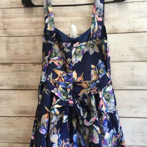 STELLA MORGAN‎ DANCE DRESS IN NAVY BLUE FLORAL - Picture 9 of 11